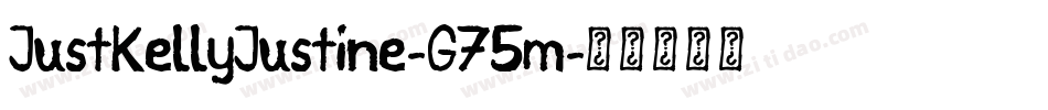 JustKellyJustine-G75m字体转换
