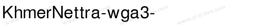KhmerNettra-wga3字体转换