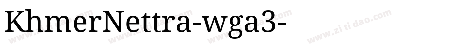 KhmerNettra-wga3字体转换