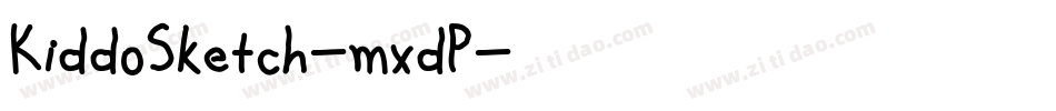 KiddoSketch-mxdP字体转换