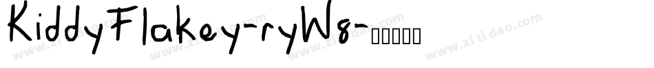KiddyFlakey-ryW8字体转换