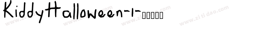 KiddyHalloween-1字体转换