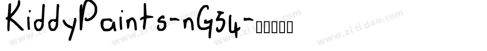 KiddyPaints-nG54字体转换