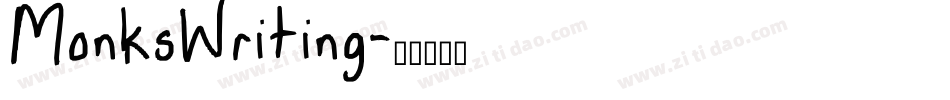 MonksWriting字体转换