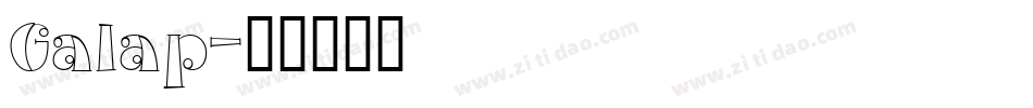Galap字体转换