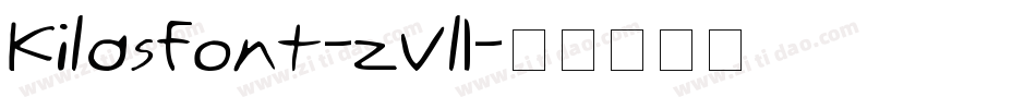 Kilasfont-zVl1字体转换