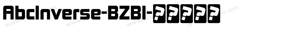 AbcInverse-BZBl字体转换