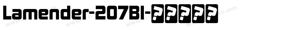 Lamender-2O7Bl字体转换