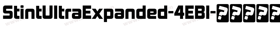 StintUltraExpanded-4EBl字体转换