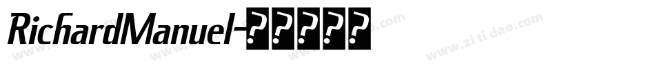 RichardManuel字体转换