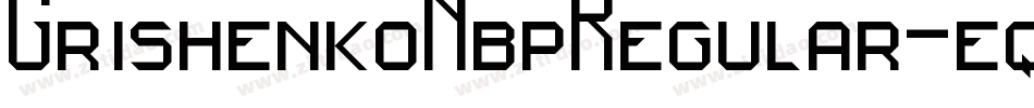 GrishenkoNbpRegular-eqPn字体转换