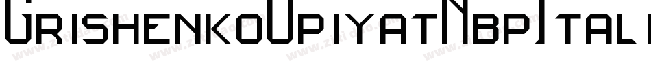 GrishenkoOpiyatNbpItalic-r57y字体转换