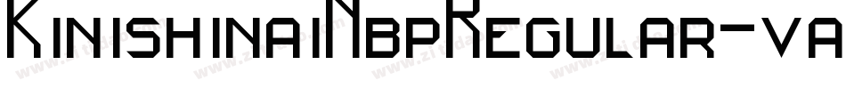 KinishinaiNbpRegular-va5y字体转换