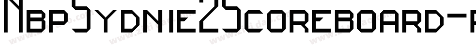 NbpSydnie2Scoreboard-r5Vx字体转换