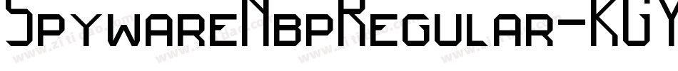 SpywareNbpRegular-KGYD字体转换