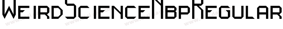 WeirdScienceNbpRegular-qmBr字体转换