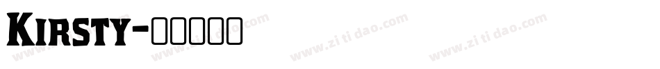 Kirsty字体转换