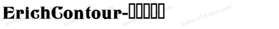 ErichContour字体转换