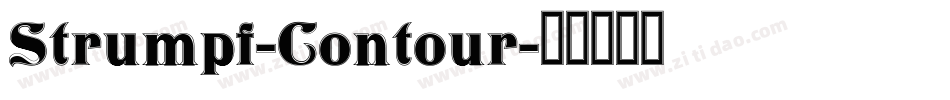 Strumpf-Contour字体转换