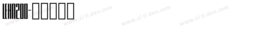 LEHN200字体转换