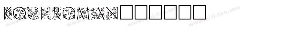KochRoman字体转换