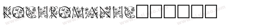 KochRomanHC字体转换