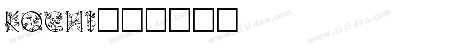 Kochi字体转换