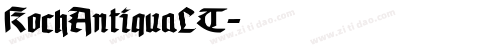 KochAntiquaLT字体转换