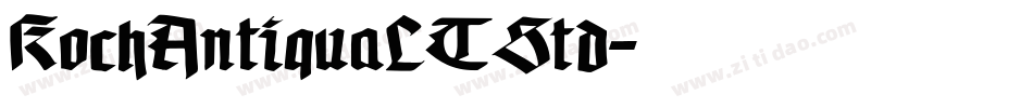 KochAntiquaLTStd字体转换