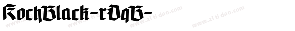 KochBlack-rDqB字体转换