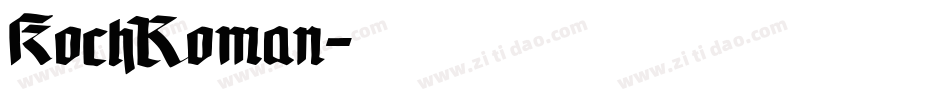 KochRoman字体转换