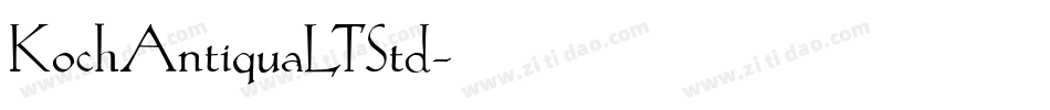 KochAntiquaLTStd字体转换