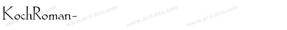 KochRoman字体转换