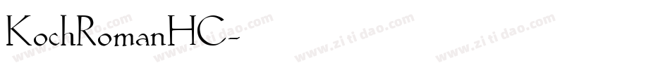 KochRomanHC字体转换