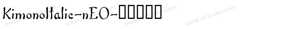 KimonoItalic-nEO字体转换