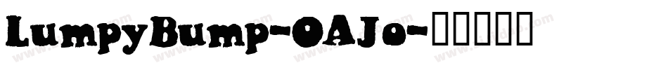 LumpyBump-OAJo字体转换