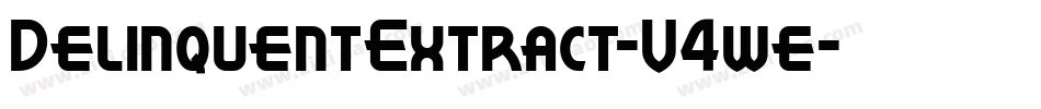 DelinquentExtract-V4we字体转换
