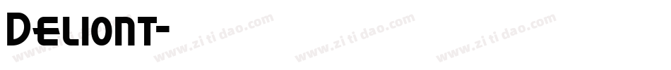 Deliont字体转换