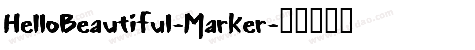 HelloBeautiful-Marker字体转换