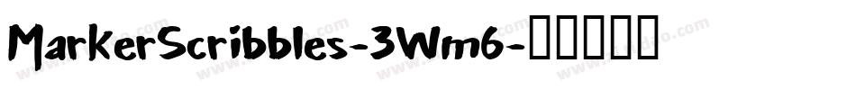 MarkerScribbles-3Wm6字体转换