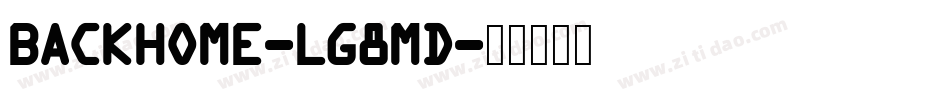 BackHome-lg8Md字体转换