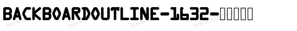 BackboardOutline-1632字体转换