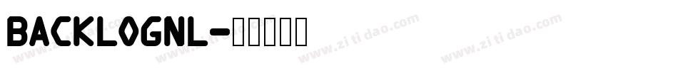 Backlognl字体转换