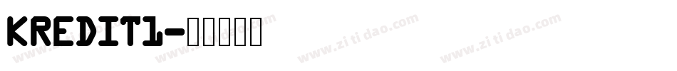 KREDIT1字体转换
