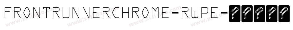 FrontRunnerchrome-RWPE字体转换