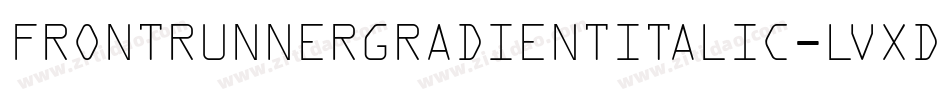 FrontRunnergradientItalic-lvXD字体转换