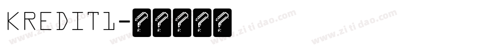 KREDIT1字体转换