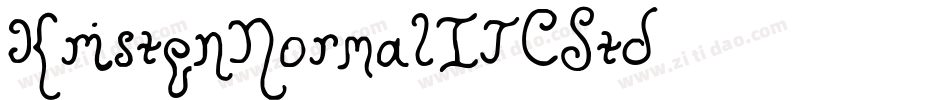 KristenNormalITCStd字体转换