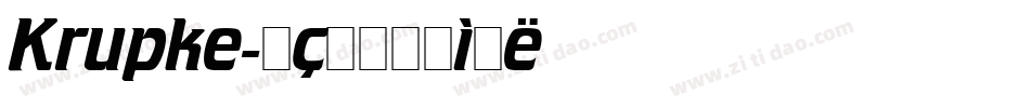 Krupke字体转换