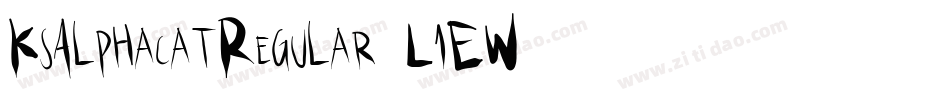 KsAlphacatRegular-L1EW字体转换